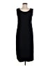 Karin Stevens Solid Black Casual Dress Size 8 - photo 1