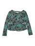 SO 100% Polyester Teal Long Sleeve Top Size 12 - photo 1
