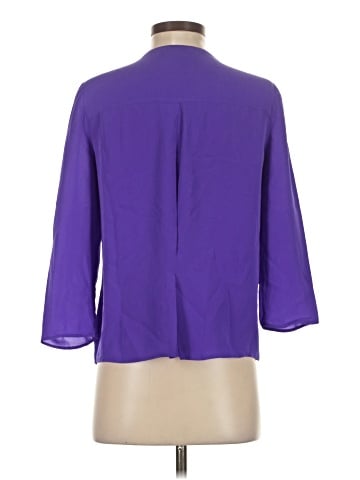 Theory 3/4 Sleeve Silk Top (view 2)