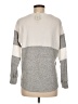 Blue Rain Color Block Silver Pullover Sweater Size M - photo 2