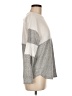 Blue Rain Color Block Silver Pullover Sweater Size M - photo 4