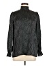 Tucker Polka Dots Black Long Sleeve Silk Top Size M - photo 1