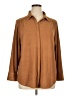 Chico's Brown 3/4 Sleeve Blouse Size XL (3) - photo 1