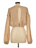 Unbranded 100% Polyester Metallic Tan Turtleneck Sweater Size L - photo 2