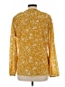Unbranded 100% Polyester Yellow Long Sleeve Blouse Size L - photo 2
