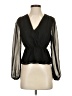 Express Outlet 100% Polyester Black Long Sleeve Blouse Size XS - photo 1