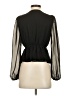 Express Outlet 100% Polyester Black Long Sleeve Blouse Size XS - photo 2