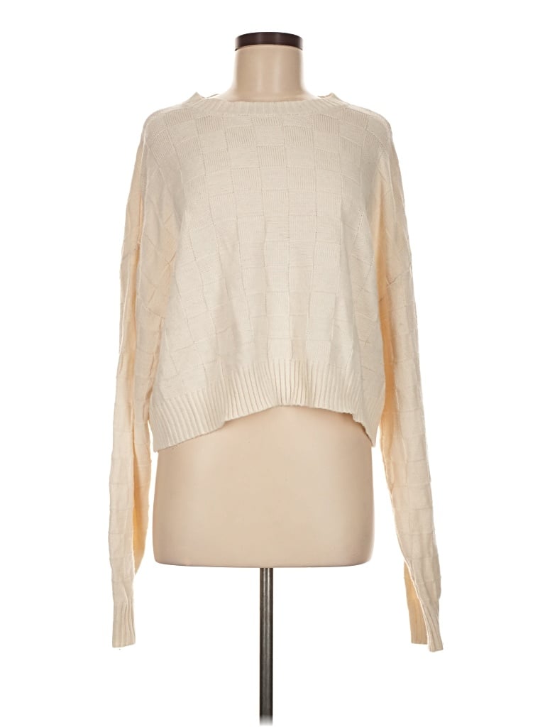 Click to view more detailed imagery on our partner's website Pre-owned Double Zero Pullover Sweater In White