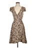 Dee Elly Animal Print Brown Black Cocktail Dress Size 2 - photo 1