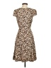 Dee Elly Animal Print Brown Black Cocktail Dress Size 2 - photo 2