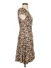 Dee Elly Animal Print Brown Black Cocktail Dress Size 2 - photo 4