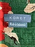 Koret 100% Cotton Floral Green Blazer Size S - photo 6