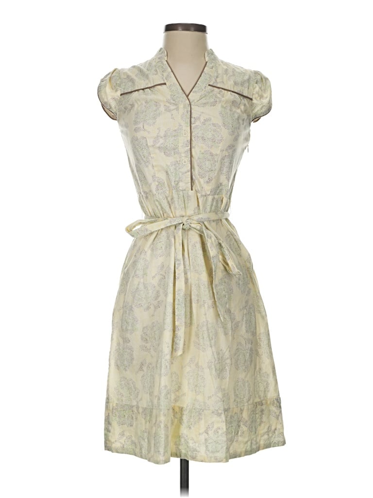 Pre-owned Fossil Casual Dress In Green