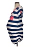 Full Moon Maternity Blue Short Sleeve T-Shirt Size S - photo 5