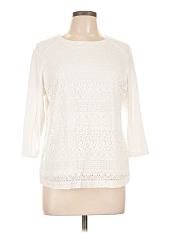 Croft & Barrow 3/4 Sleeve T-Shirt (view 1)