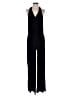 INC International Concepts Solid Black Jumpsuit Size S - photo 1