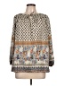 Tantrums Paisley Ivory Long Sleeve Blouse Size L - photo 1
