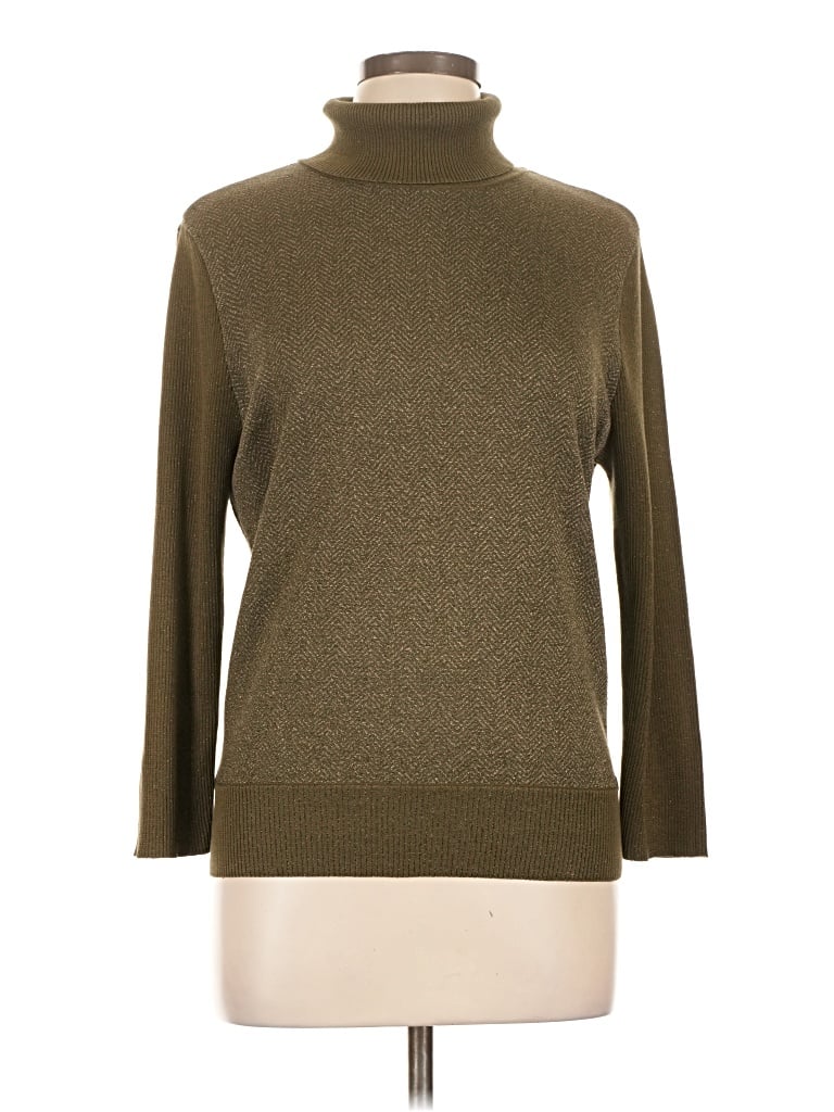 Pre-owned Unbranded Turtleneck Sweater In Brown