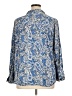 Lane Bryant 100% Rayon Paisley Blue 3/4 Sleeve Button-Down Shirt Size 14 - 16 Plus - photo 2