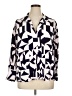 Lane Bryant 100% Rayon Print Ivory Long Sleeve Blouse Size 14 - 16 Plus - photo 1