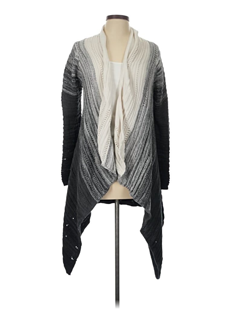 Pre-owned Context Cardigan Sweater In Gray