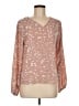 Shein 100% Polyester Brown 3/4 Sleeve Blouse Size 6 - photo 1