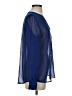OVI 100% Polyester Blue Long Sleeve Blouse Size S - photo 4