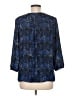 Cato 100% Polyester Blue 3/4 Sleeve Blouse Size M - photo 2