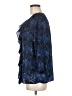 Cato 100% Polyester Blue 3/4 Sleeve Blouse Size M - photo 5