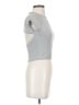 Zara Silver Short Sleeve Top Size S - photo 4