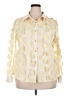 Unbranded 100% Polyester Polka Dots Ivory Long Sleeve Blouse Size XXL - photo 1