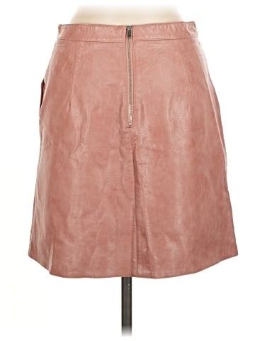 Zara Basic Faux Leather Skirt (view 2)