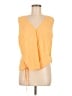 Vince. 100% Polyester Yellow Sleeveless Blouse Size M - photo 1