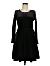 Chigant Solid Black Casual Dress Size XL - photo 1