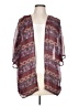 California Gypsy 100% Polyester Burgundy Kimono Size L - photo 1