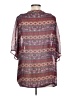 California Gypsy 100% Polyester Burgundy Kimono Size L - photo 2