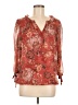 Tamara H. 100% Polyester Red 3/4 Sleeve Blouse Size M - photo 1
