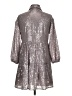 Maeve 100% Polyester Metallic Silver Casual Dress Size XXS - photo 2