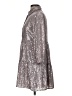 Maeve 100% Polyester Metallic Silver Casual Dress Size XXS - photo 5