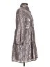Maeve 100% Polyester Metallic Silver Casual Dress Size XXS - photo 4