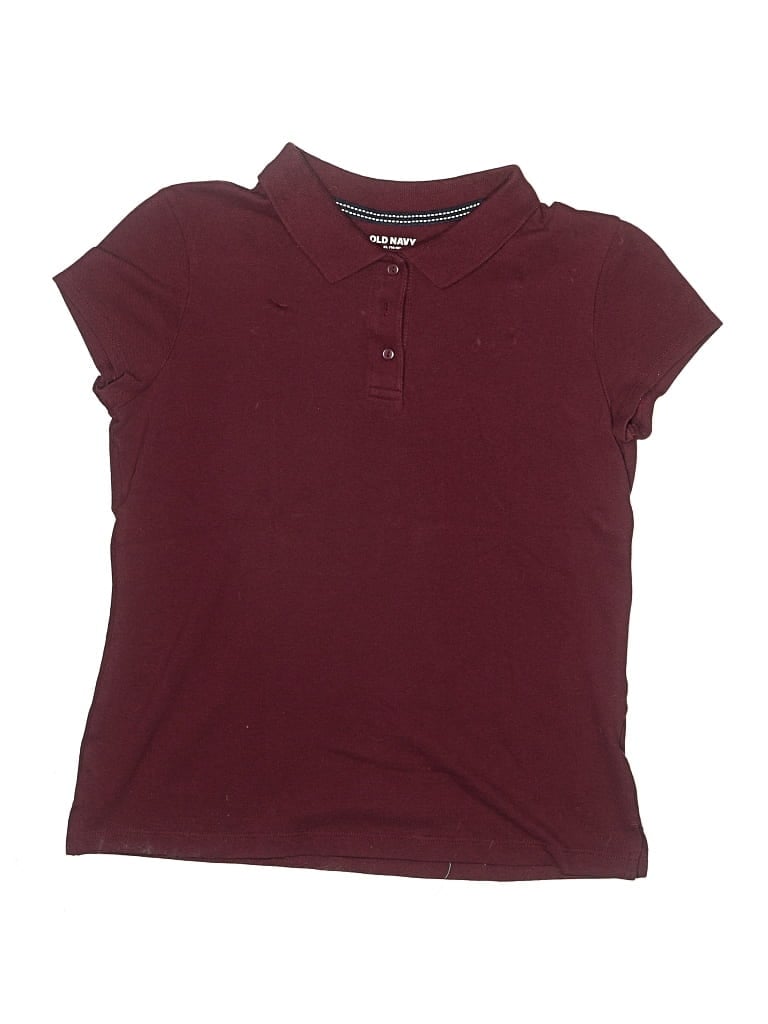 Pre-owned Old Navy Kids' Short Sleeve Polo Shirt In Burgundy