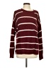 American Eagle Outfitters Stripes Burgundy Pullover Sweater Size S - photo 1