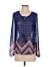 Title Nine Blue Long Sleeve Blouse Size S (estimated) - photo 1
