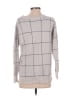 Ann Taylor LOFT 100% Cotton Plaid Gray Pullover Sweater Size S - photo 2