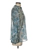 World Market 100% Polyester Silver Long Sleeve Blouse Size Sm - Med - photo 4