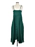 Main Strip 100% Polyester Solid Green Cocktail Dress Size M - photo 2