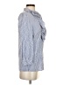 Escada Blue Long Sleeve Silk Top Size EU 36 / US 6 - photo 4