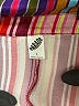 Parade 100% Rayon Stripes Orange Long Sleeve Blouse Size L - photo 7