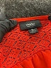 Mossimo 100% Polyester Orange Short Sleeve Blouse Size L - photo 7