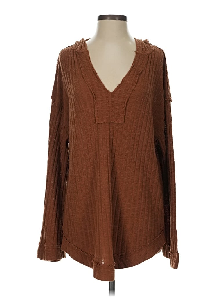 Pre-owned Wishlist Pullover Sweater In Brown
